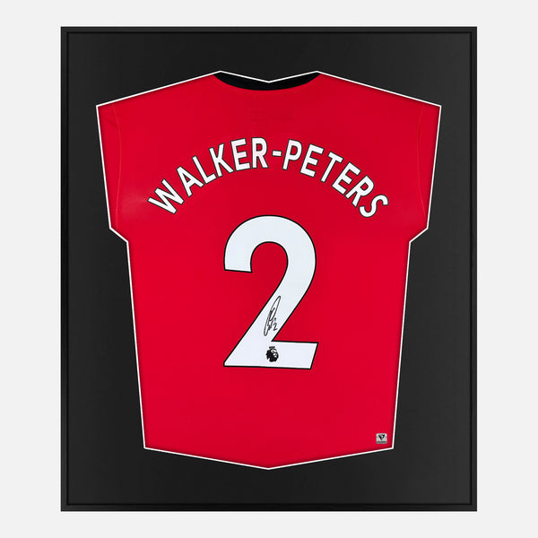 Framed Kyle Walker Peters Signed Southampton Shirt 2020 21 Home