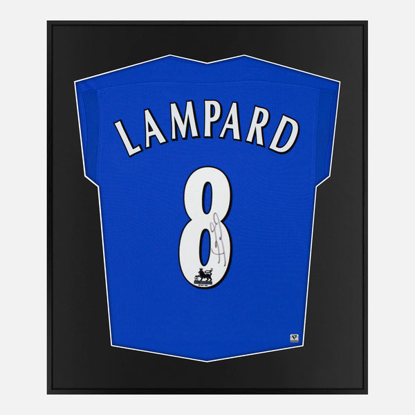 Framed Lampard Signed Shirt, Chelsea Home [Mini]