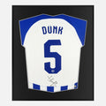 Framed Lewis Dunk Signed Brighton & Hove Albion Shirt [Lite]