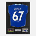 Framed Lewis Hall Signed Chelsea Shirt 2022-23 Home [Classic]