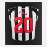 Framed Lewis Hall Signed Newcastle Shirt, Home [Mini]