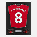 Framed Bruno Fernandes Signed Manchester United Shirt 2025-26 [Classic]