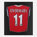 Framed Overmars Signed Shirt, Arsenal Home [Lite]