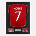 Framed Mason Mount Signed Manchester United Shirt Home 2023-24 [Classic]