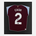 Framed Matty Cash Signed Aston Villa Shirt 2024-25 Home Front [Lite]