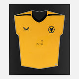 Framed Max Kilman Signed Shirt, Wolves Orange Home [Mini]