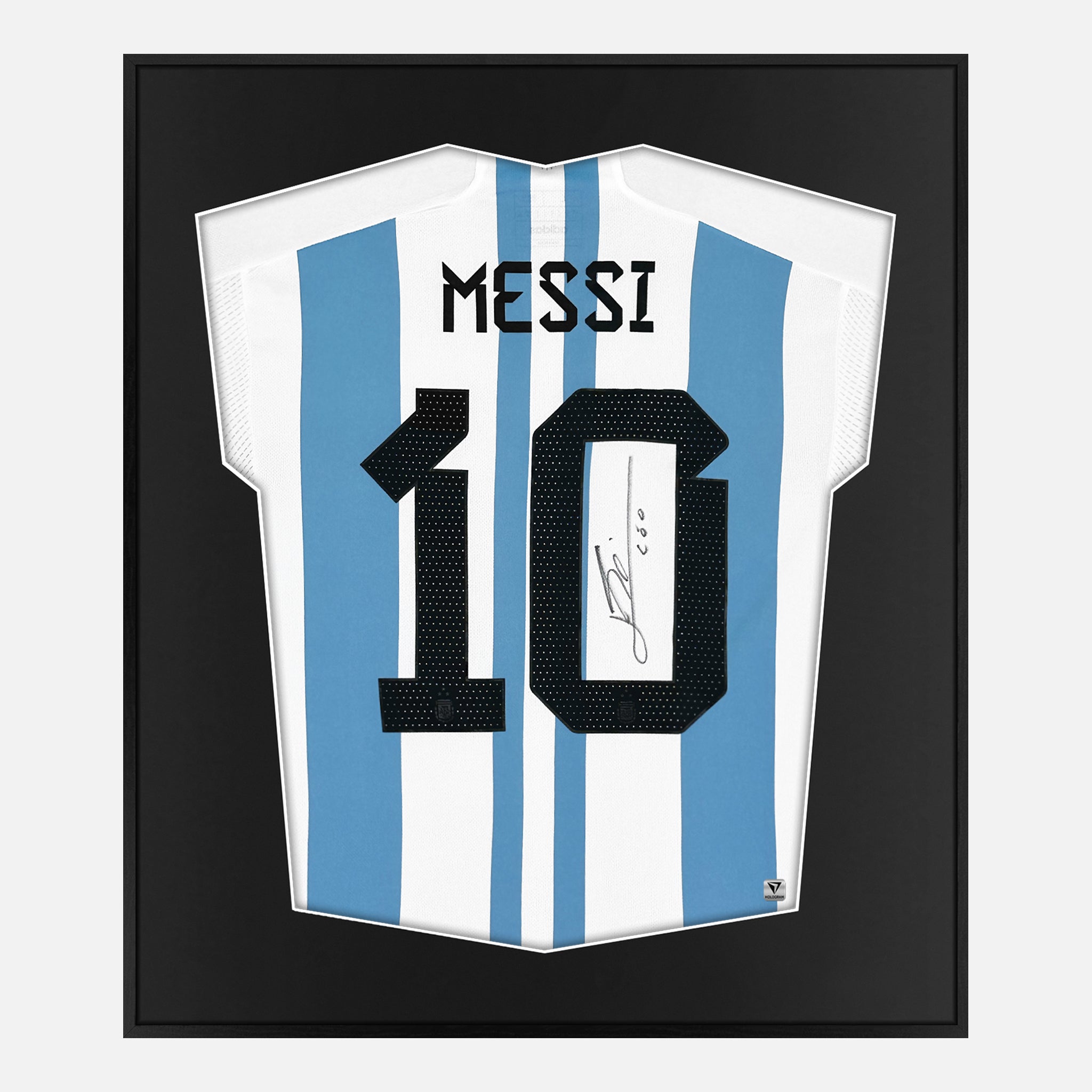 Messi signed hot sale shirt