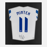 Framed Yankuba Minteh Signed Brighton & Hove Albion Shirt [Lite]