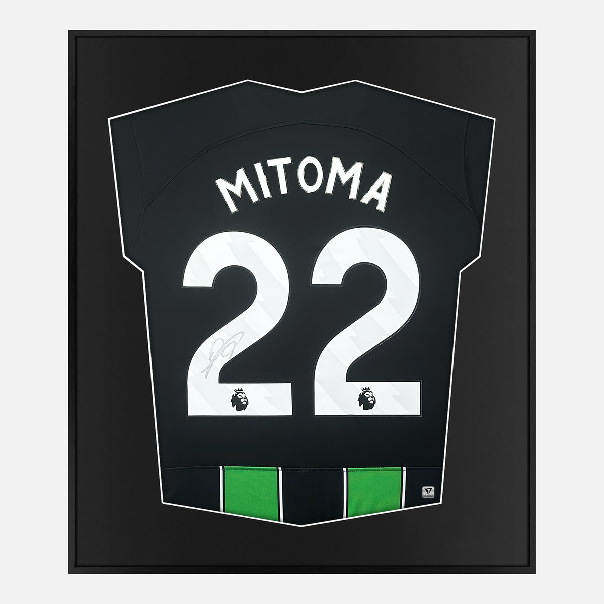 Framed Kaoru Mitoma Signed Shirt, Brighton & Hove Albion [Lite] — Authentic signature with NFC and COA | The Vault
