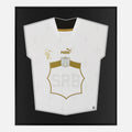 Framed Mitrović Signed Serbia Shirt, White/Gold Away [Lite]