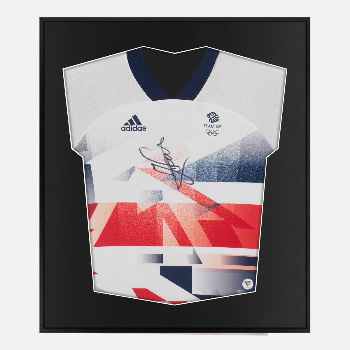 Framed Sir Mo Farah Signed Shirt, Olympic Memorabilia [Lite] — Authentic signature with NFC and COA | The Vault