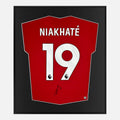 Framed Niakhaté Signed Shirt, Nottingham Forest Home Red [Lite]