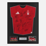 Framed Squad Signed Nottingham Forest Shirt 2024-25 Home [Classic]