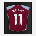 Framed Watkins Signed Aston Villa Shirt Home [Lite]