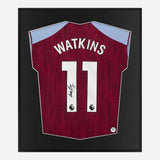 Framed Watkins Signed Aston Villa Shirt Home [Mini]