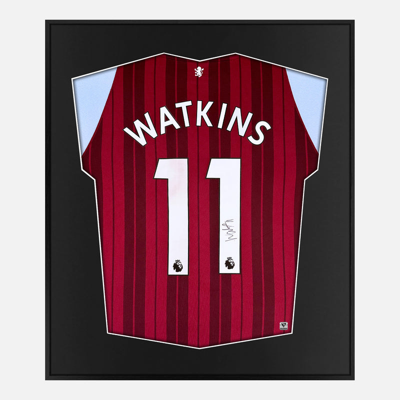 Framed Ollie Watkins Signed Aston Villa Shirt 2021-22 Home [Mini]