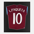 Framed Paquetá Signed Shirt Home, West Ham United, 10 [Lite]