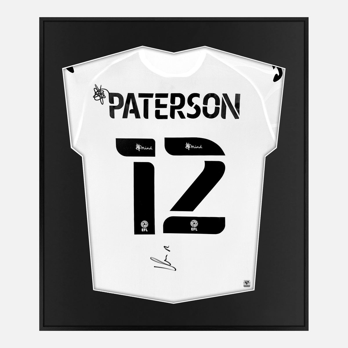 Framed Jamie Paterson Signed Shirt, Swansea City Home [Lite] — Authentic signature with NFC and COA | The Vault