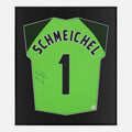 Framed Schmeichel Signed Manchester United Shirt, 1999 Treble [Lite]