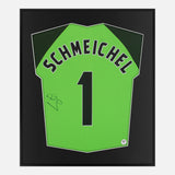 Framed Schmeichel Signed Manchester United Shirt, 1999 Treble [Lite]