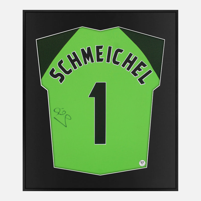 Framed Schmeichel Signed Manchester United Shirt, 1999 Treble [Lite]