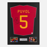 Framed Carles Puyol Signed Spain Shirt 2010 World Cup [Classic]