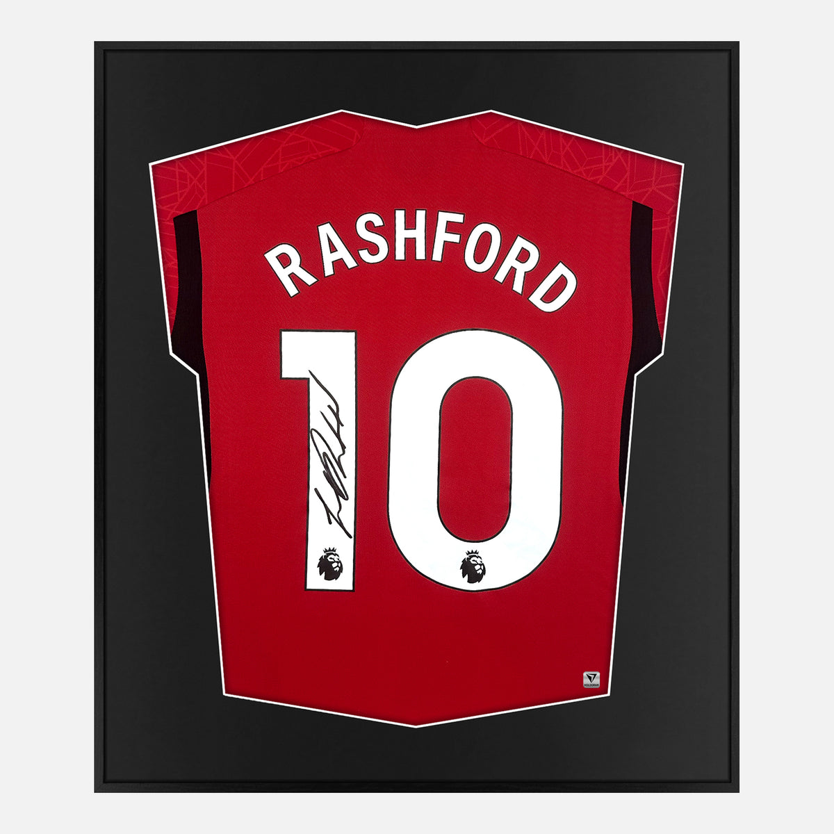 Framed Rashford Signed Shirt, Manchester United Home [Lite] — Authentic signature with NFC and COA | The Vault
