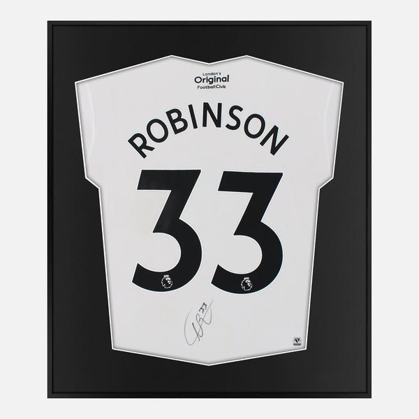 Framed Robinson Signed Fulham Shirt, White Home [Mini]