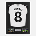 Framed Sandro Tonali Signed Newcastle United Shirt 2024-25 Home [Classic]