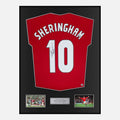 Framed Teddy Sheringham Signed Manchester United Shirt 1999 Treble [Classic]