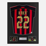 Framed Kaka Signed AC Milan Shirt Home 2006-07 [Classic]
