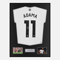 Framed Adama Traore Signed Fulham Shirt 2024-25 Home [Classic]