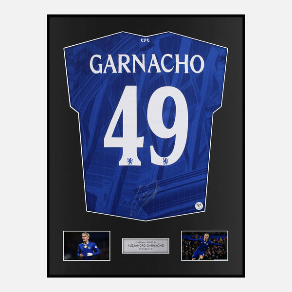 Framed Alejandro Garnacho Signed Chelsea Shirt | Classic