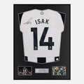 Framed Alexander Isak Signed Newcastle United Shirt 2024-25 Home [Classic]