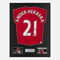 Framed Ander Herrera Signed Manchester United Shirt Home 2015-16 [Classic]