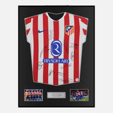 Framed Squad Signed Atletico Madrid Shirt 2025-26 Home [Classic]