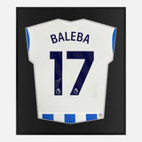 Framed Baleba Signed Shirt, Brighton & Hove Albion [Lite]