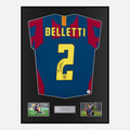 Framed Juliano Belletti Signed Barcelona Shirt 2005-06 Final [Classic]