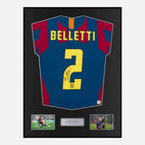 Framed Juliano Belletti Signed Barcelona Shirt 2005-06 Final [Classic]