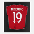 Framed Bryan Mbeumo Signed Shirt, Manchester United Home [Lite]