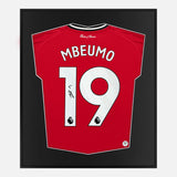 Framed Bryan Mbeumo Signed Shirt, Manchester United Home [Lite]