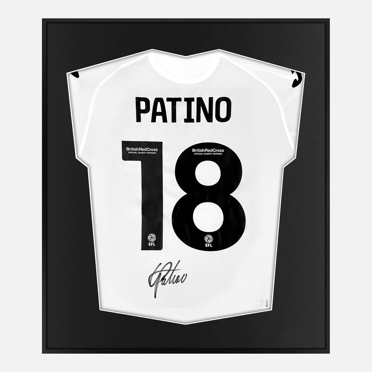 Framed Charlie Patino Signed Shirt, Swansea City Home [Lite] — Authentic signature with NFC and COA | The Vault