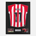 Framed Chris Rigg Signed Sunderland Shirt 2025-26 Home [Classic]