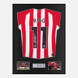 Framed Chris Rigg Signed Sunderland Shirt 2025-26 Home [Classic]