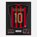 Framed Clarence Seedorf Signed AC Milan Shirt Home 2006-07 [Classic]