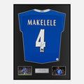 Framed Claude Makelele Signed Chelsea Shirt Home [Classic]