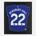Framed Kiernan Dewsbury-Hall Signed Shirt, Everton Home [Lite]