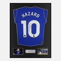 Framed Eden Hazard Signed Chelsea Shirt Home 10 [Classic]