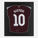 Framed Buendia Signed Shirt, Aston Villa [Lite]