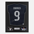 Framed Endrick Signed Real Madrid Shirt 2025-26 Away [Classic]